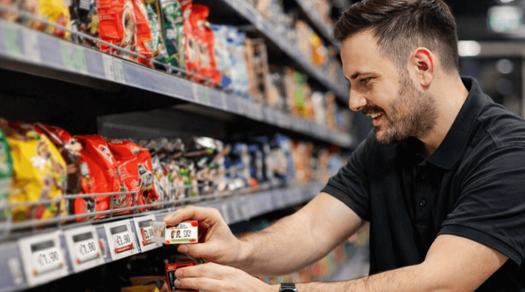 Electronic Shelf Edge Label installation